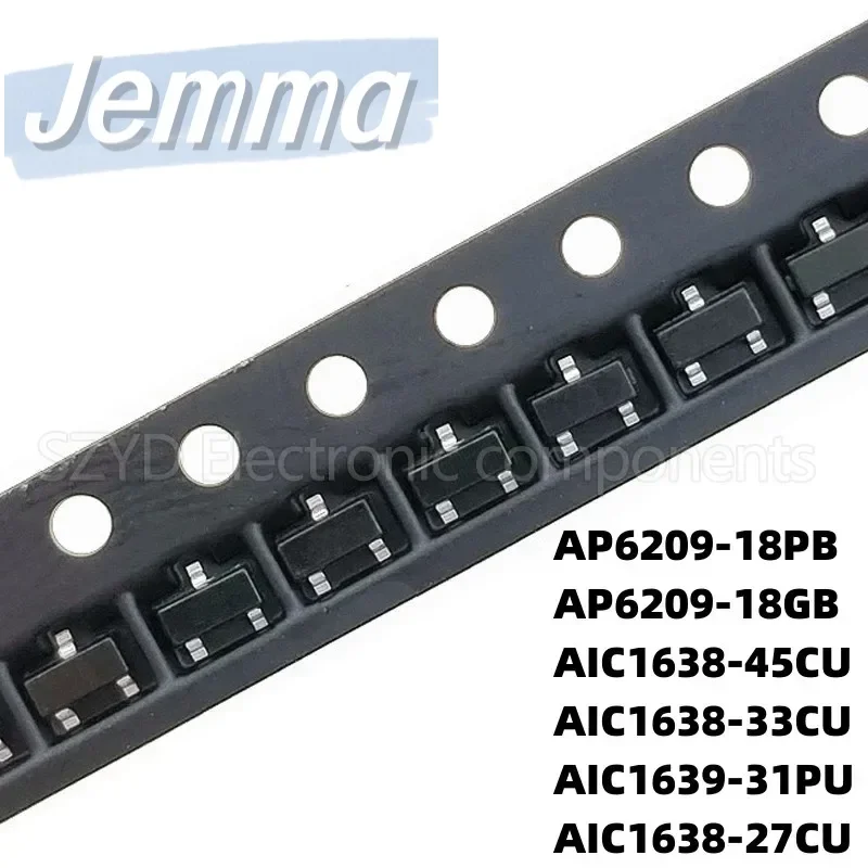 100PCS SOT23 AP6209-18PB AP6209-18GB AIC1638-45CU AIC1638-33CU AIC1639-31PU AIC1638-27CU
100PCS SOT23 AP6209-18PB AP6209-18GB AIC1638-45CU AIC1638-33CU AIC1639-31PU AIC1638-27CU