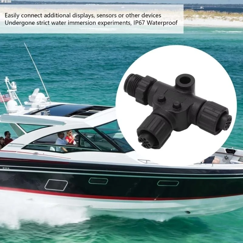 Waterproof 3 Port T Connector Universal Tees Connector Port for Matsutec NMEA20
Waterproof 3 Port T Connector Universal Tees Connector Port for Matsutec NMEA20