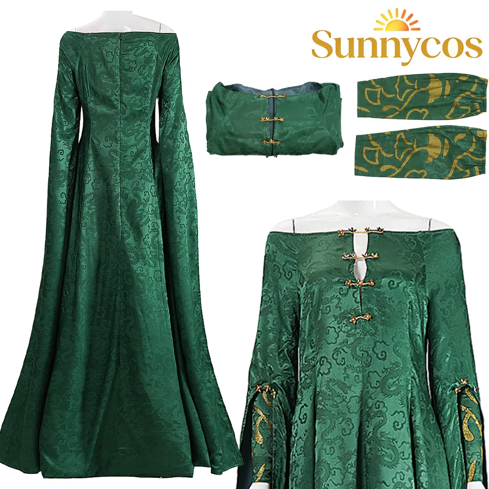 Movie Dragon Cosplay Alicent Costume Dress Sleeves Green Clothing Women Disfraz Outfits Halloween Carnival Dress Up Party Suit
Movie Dragon Cosplay Alicent Costume Dress Sleeves Green Clothing Women Disfraz Outfits Halloween Carnival Dress Up Party Suit