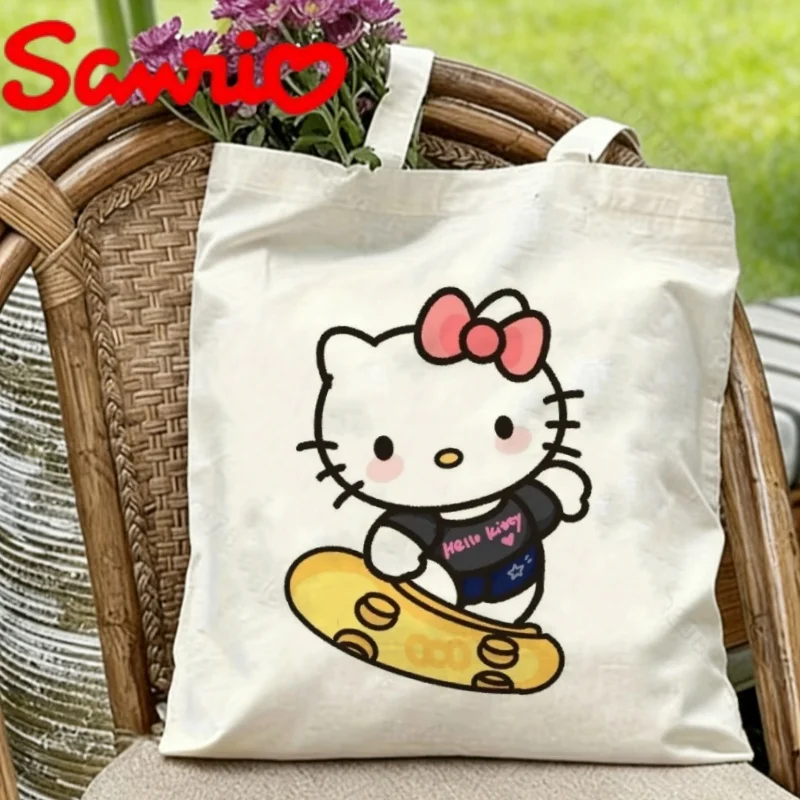 1PC Sanrio Hello Kitty Canvas Tote Bag Double-sided Skateboard Print Eco-friendly Reusable Shoulder Bag
1PC Sanrio Hello Kitty Canvas Tote Bag Double-sided Skateboard Print Eco-friendly Reusable Shoulder Bag