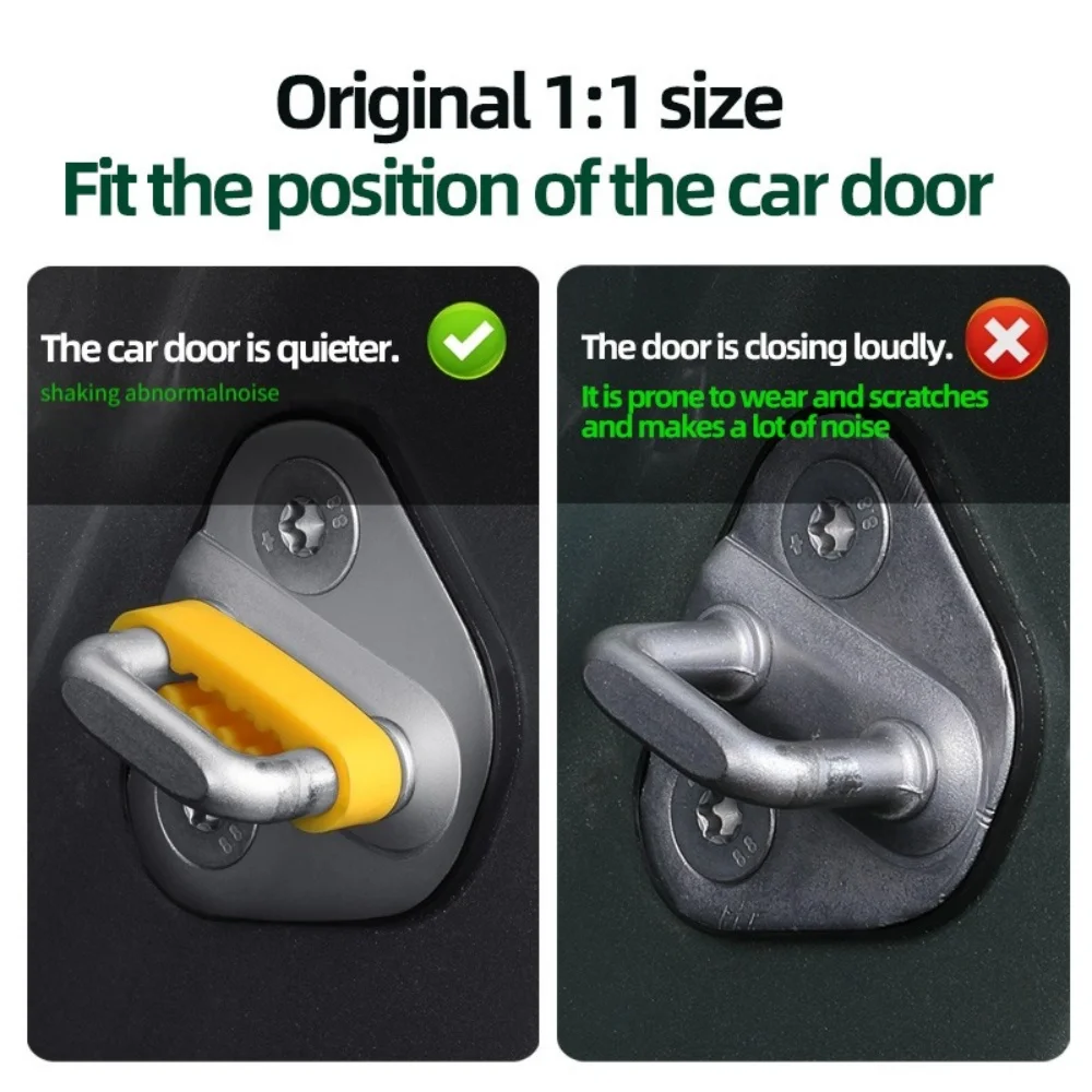 4pcs Car Door Shock Absorber Universal Car Door Buckle Soundproof Deadener Damper Cushion Anti-Vibration Buffer Pad
4pcs Car Door Shock Absorber Universal Car Door Buckle Soundproof Deadener Damper Cushion Anti-Vibration Buffer Pad