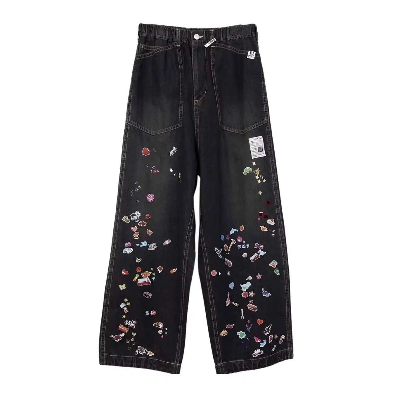 New MMY Sanyuan MIHARA Japanese Style Washed Water Distressed Fun Printed Denim Wide Leg Pants for Men
New MMY Sanyuan MIHARA Japanese Style Washed Water Distressed Fun Printed Denim Wide Leg Pants for Men