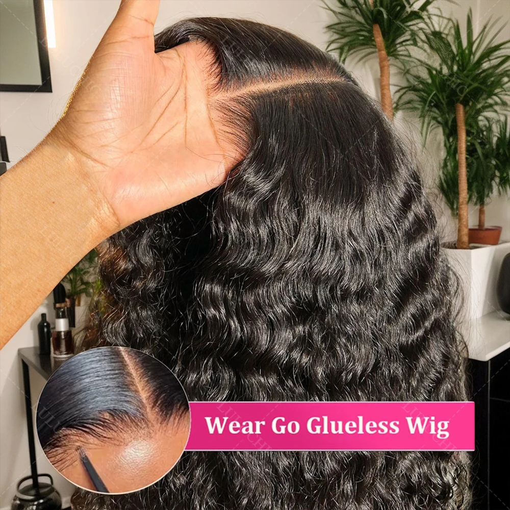 Water Wave Glueless Wig Pre-Cut 5x5 HD Closure Lace Wigs 30 Inch Natural Color Deep Wave Lace Front Human Hair Wigs Wet And Wavy
Water Wave Glueless Wig Pre-Cut 5x5 HD Closure Lace Wigs 30 Inch Natural Color Deep Wave Lace Front Human Hair Wigs Wet And Wavy