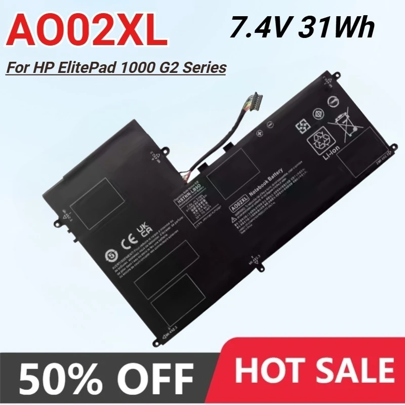 AO02XL 728250-121 728558-005 HSTNN-C75C HSTNN-IB5O Laptop Battery for HP ElitePad 1000 G2 Series High Qualty 7.4V 31Wh Bateria
AO02XL 728250-121 728558-005 HSTNN-C75C HSTNN-IB5O Laptop Battery for HP ElitePad 1000 G2 Series High Qualty 7.4V 31Wh Bateria