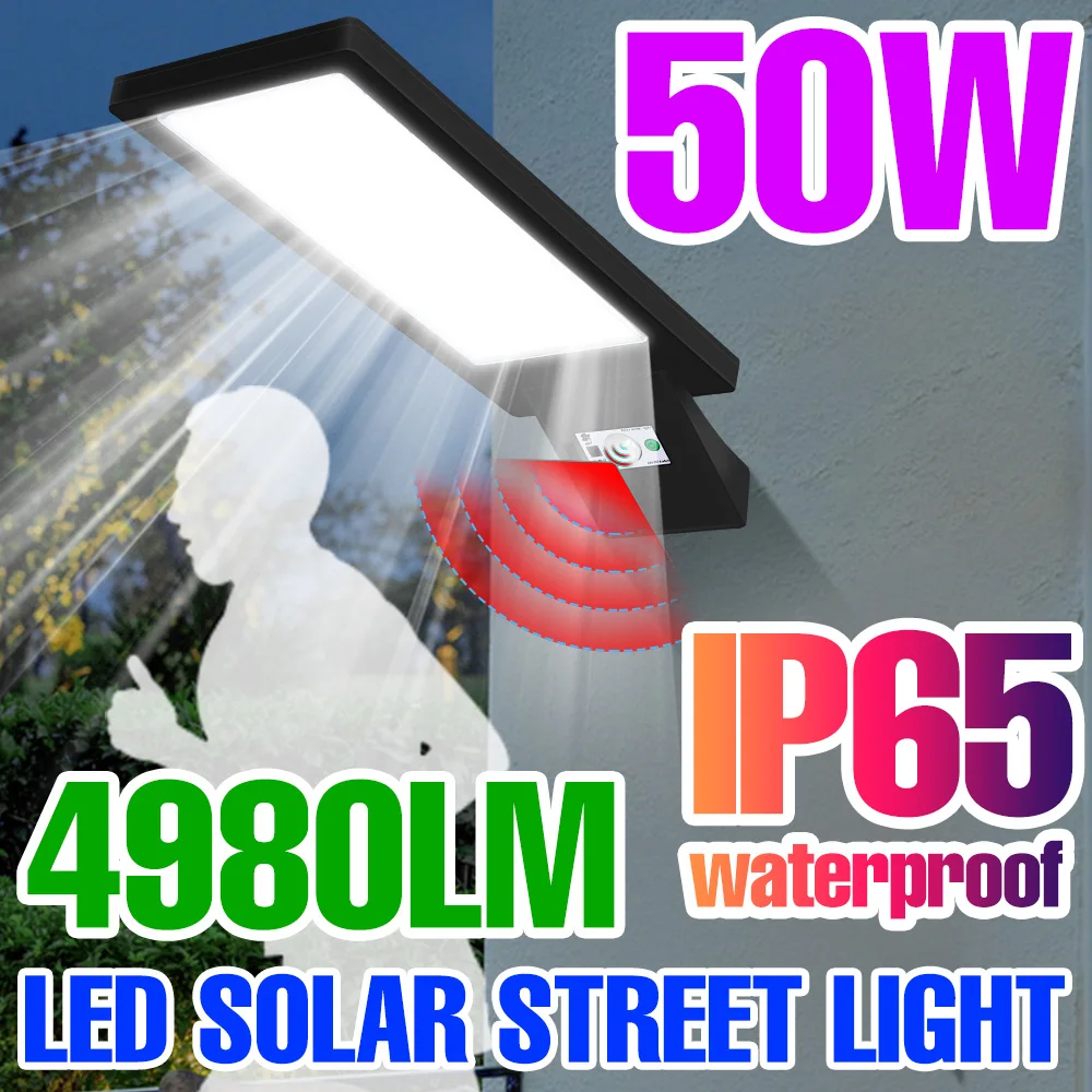 Solar Light 50W LED Solar Wall Lamp Sunlight Waterproof Motion Sensing Outdoor Solar Street Light Garden Patio Security Lighting
Solar Light 50W LED Solar Wall Lamp Sunlight Waterproof Motion Sensing Outdoor Solar Street Light Garden Patio Security Lighting