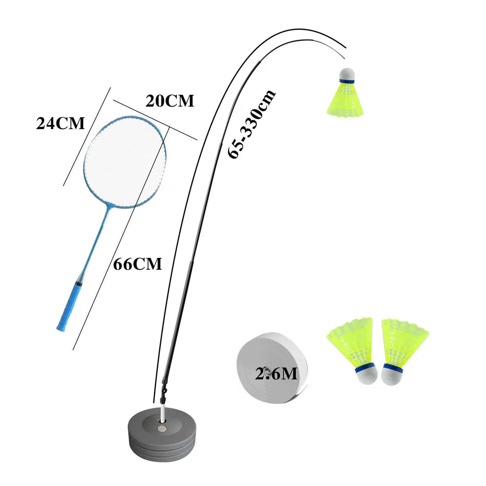 Badminton Training Device Single Player Trainer Elastic Thread Badminton Practice Gear for Park Playground Outdoor
Badminton Training Device Single Player Trainer Elastic Thread Badminton Practice Gear for Park Playground Outdoor