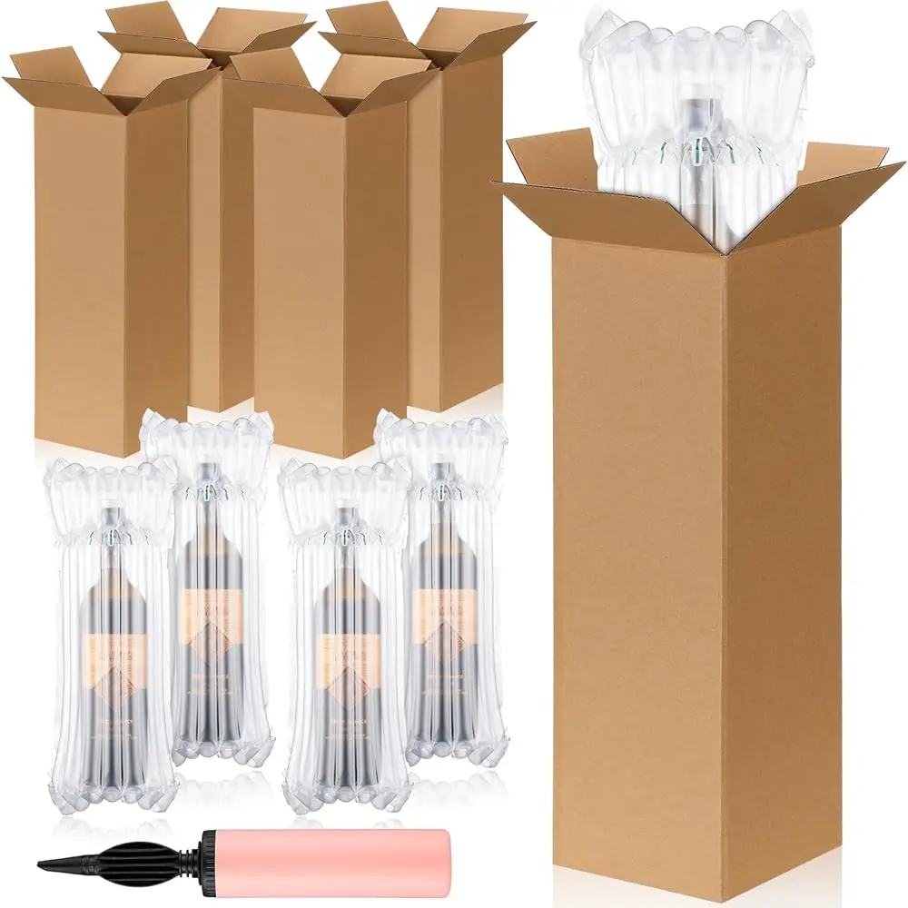 25 Sets Wine Shipping Box, Lude Wine Boxes Protector Bags And Pump, For Shipping Travel Moving Safety Of Glass Bottles
25 Sets Wine Shipping Box, Lude Wine Boxes Protector Bags And Pump, For Shipping Travel Moving Safety Of Glass Bottles