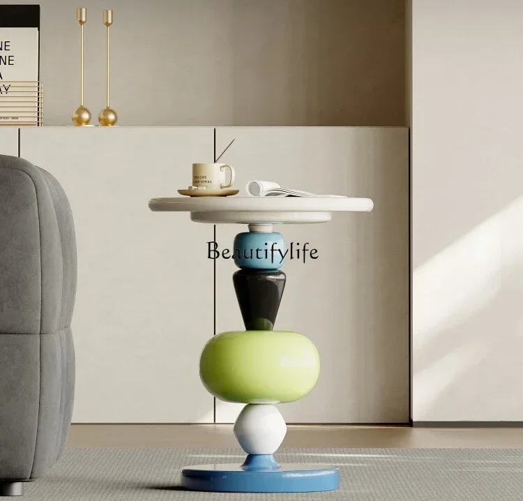 06.Simple designer sofa side a few Nordic candied gourd art balcony small round table
06.Simple designer sofa side a few Nordic candied gourd art balcony small round table