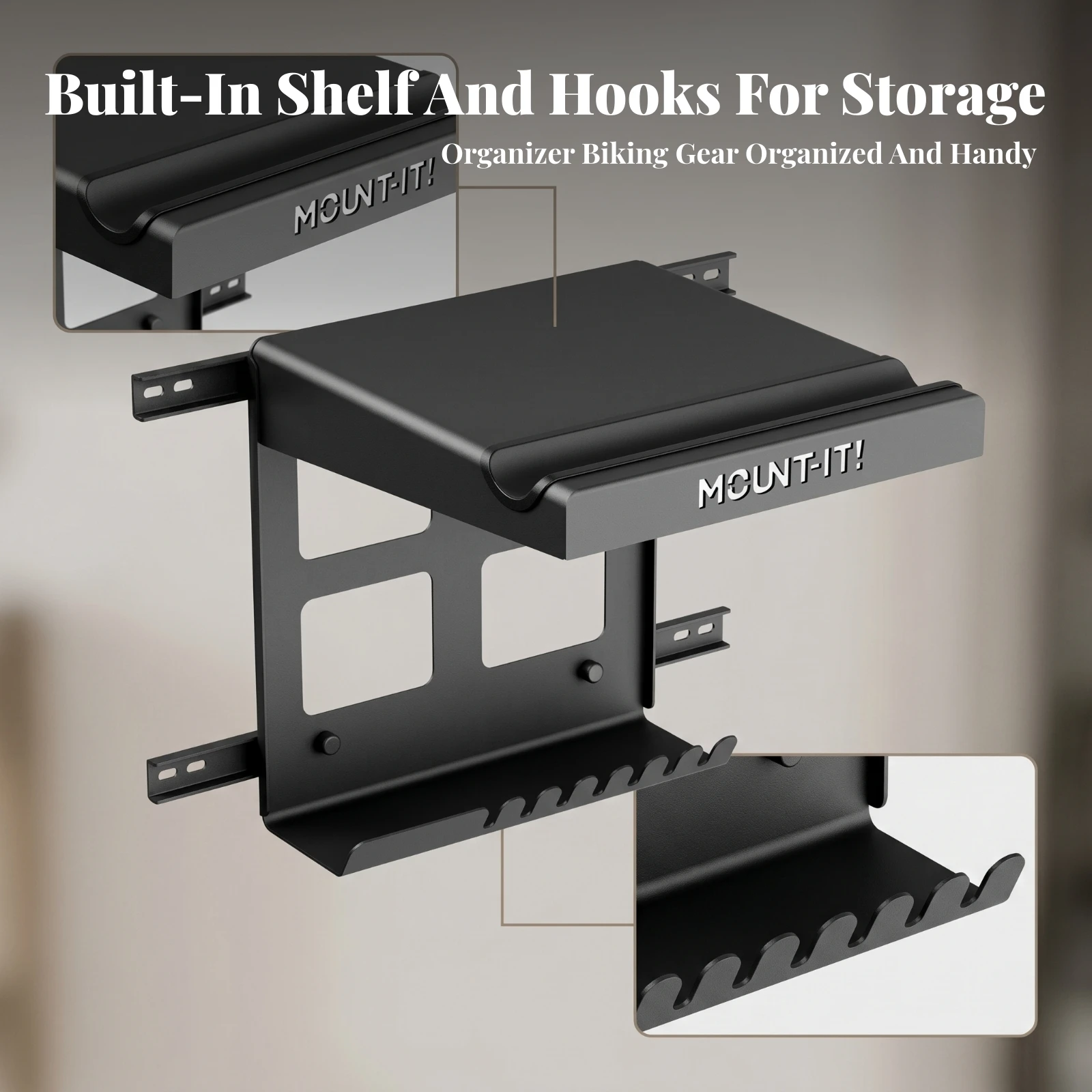 Carbon Steel Bike Storage Rack Wall-Mounted Bike Rack Bike Holder Detachable Brackets Horizontal Bike Wall Mount Sturdy
Carbon Steel Bike Storage Rack Wall-Mounted Bike Rack Bike Holder Detachable Brackets Horizontal Bike Wall Mount Sturdy