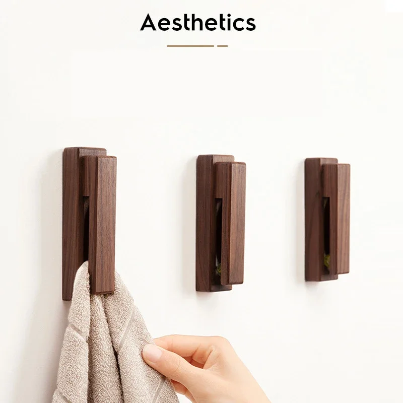 HeMu No-Drill Walnut Wood Wall Hooks - Self-Adhesive Minimalist Coat Rack for Towel, Hat & Key, Bathroom Bedroom Organizer
HeMu No-Drill Walnut Wood Wall Hooks - Self-Adhesive Minimalist Coat Rack for Towel, Hat & Key, Bathroom Bedroom Organizer