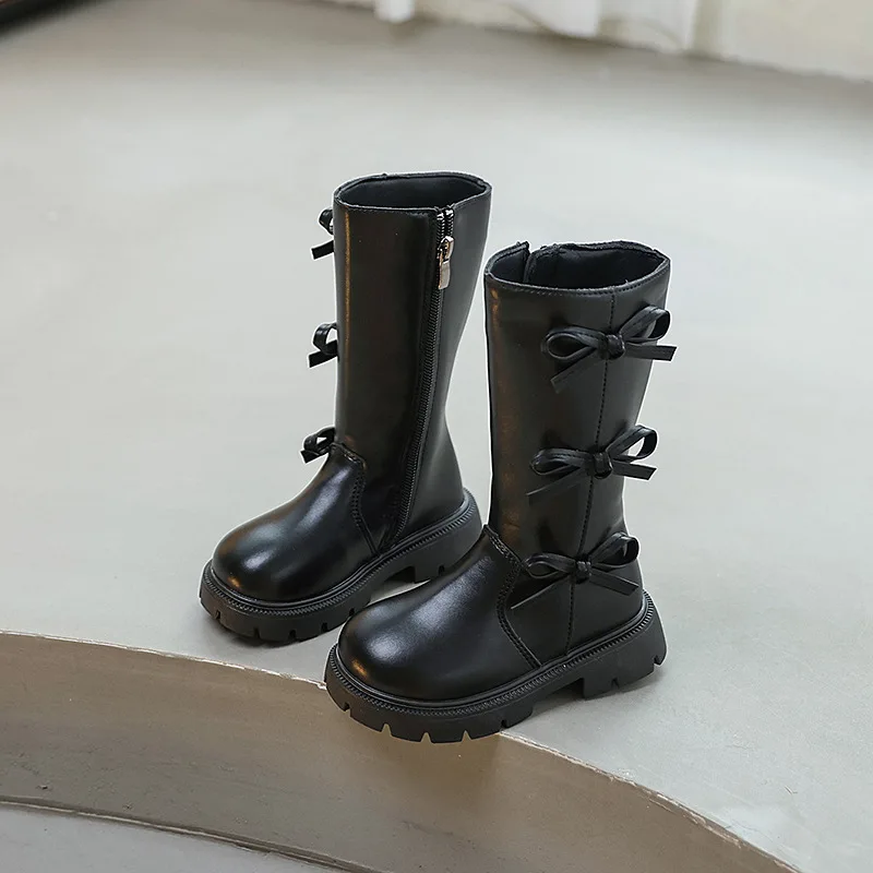 Fashion Toddler Catwalk Long Boots 2025 New Girls Leather Boots for Princess Non-slip Kids Sweet Bowknot Children's Causal Boots
Fashion Toddler Catwalk Long Boots 2025 New Girls Leather Boots for Princess Non-slip Kids Sweet Bowknot Children's Causal Boots