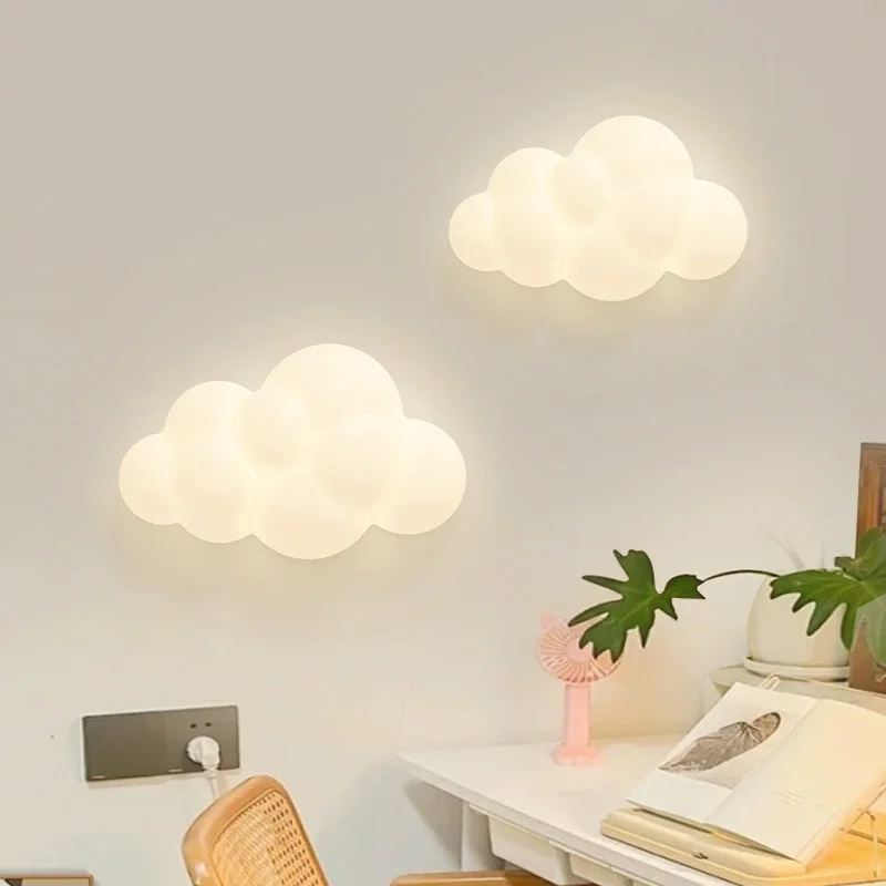 Cream Style Creative Cloud Wall Lamp Bedroom Bedside Decorative Lighting Eye Protection Wall Lamp Star-shaped LED Corridor Lamp
Cream Style Creative Cloud Wall Lamp Bedroom Bedside Decorative Lighting Eye Protection Wall Lamp Star-shaped LED Corridor Lamp