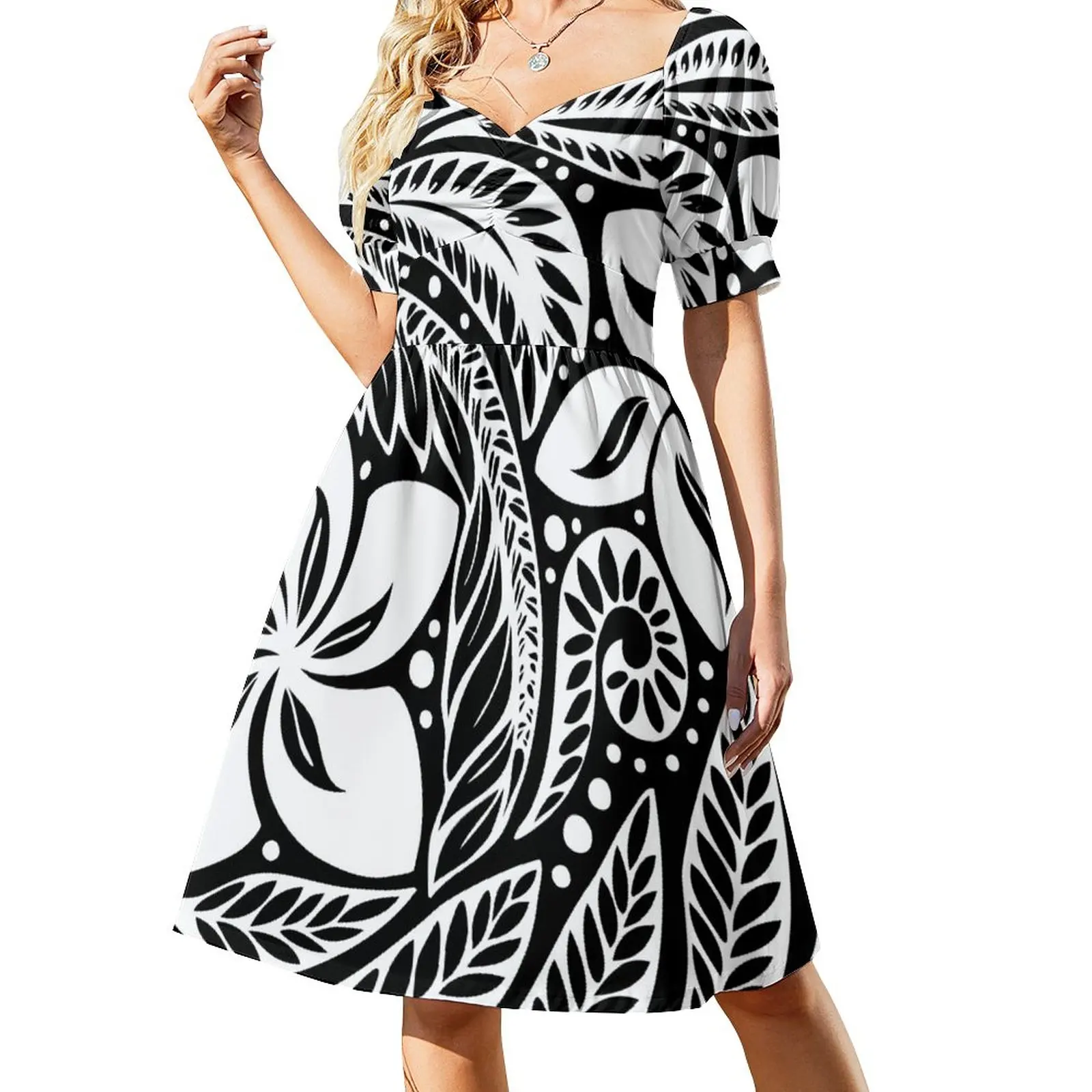 Circular Polynesian White Floral Tattoo Short-Sleeved Dress prom dress 2025 Clothing summer dress woman 2025 trendy
Circular Polynesian White Floral Tattoo Short-Sleeved Dress prom dress 2025 Clothing summer dress woman 2025 trendy