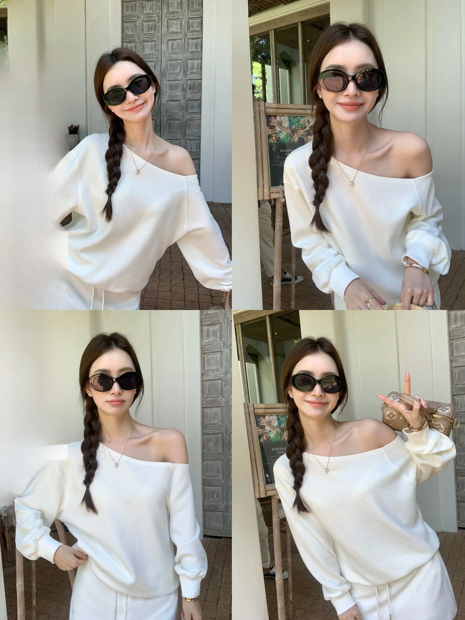 Pusumede Light Oxygen Melody Casual Women's Sweatshirt Shoulder Baring A-Line Skirt Set Spring Fashion Two-Piece Ensemble
Pusumede Light Oxygen Melody Casual Women's Sweatshirt Shoulder Baring A-Line Skirt Set Spring Fashion Two-Piece Ensemble