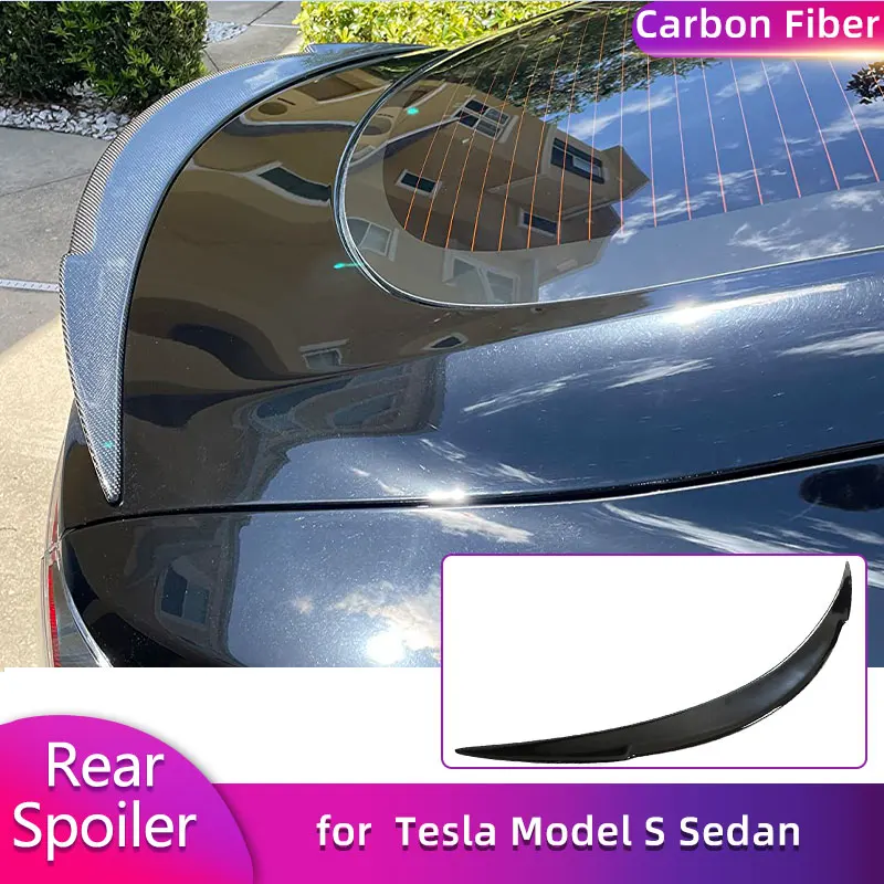 Full Carbon Fiber Car Rear Trunk Spoiler Wings for Tesla Model S Sedan 4-Door 2014-2023 Auto Racing Rear Spoiler Boot Wing Lip
Full Carbon Fiber Car Rear Trunk Spoiler Wings for Tesla Model S Sedan 4-Door 2014-2023 Auto Racing Rear Spoiler Boot Wing Lip