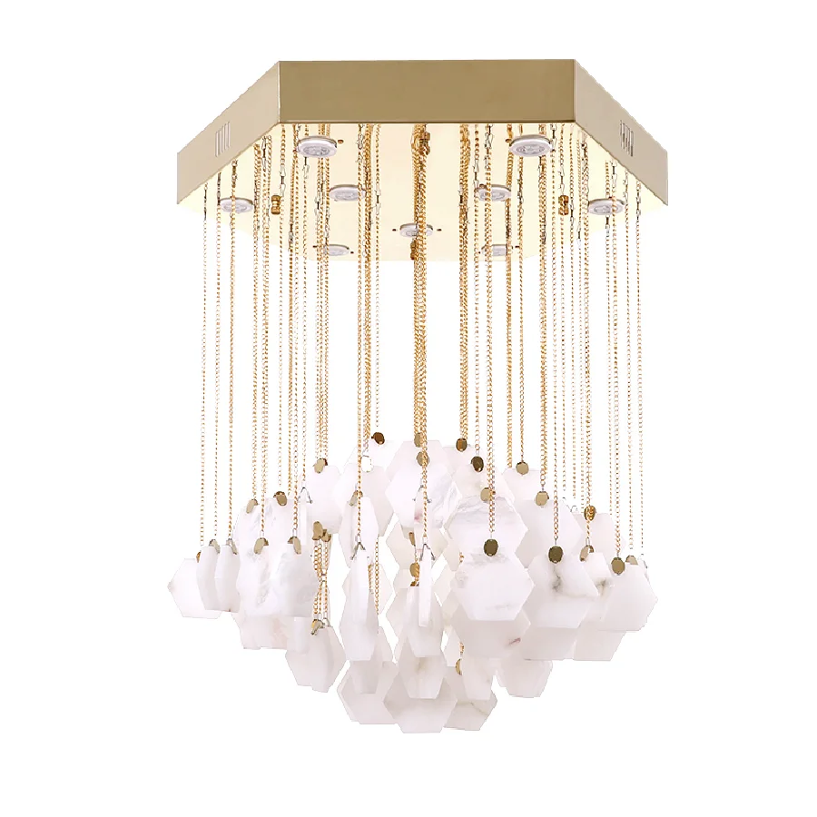 Modern Living Room Luxury Mable Led GU10 Pendant Lights Lustre Gold Steel Hexagon Canopy Hanging Lamp Indoor Lighting Fixtures
Modern Living Room Luxury Mable Led GU10 Pendant Lights Lustre Gold Steel Hexagon Canopy Hanging Lamp Indoor Lighting Fixtures