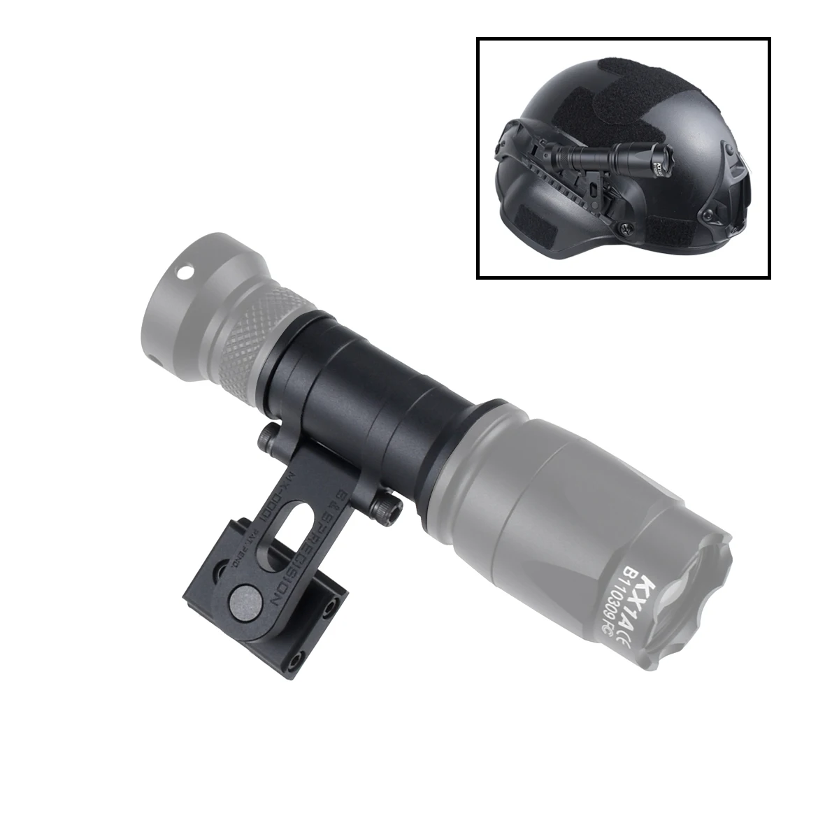 SS Precision MAX Mount Tactical Helmet Mount Rotating Light Mount For SureFire M300 M600 M300B M300C M300V Scout Flashlight
SS Precision MAX Mount Tactical Helmet Mount Rotating Light Mount For SureFire M300 M600 M300B M300C M300V Scout Flashlight