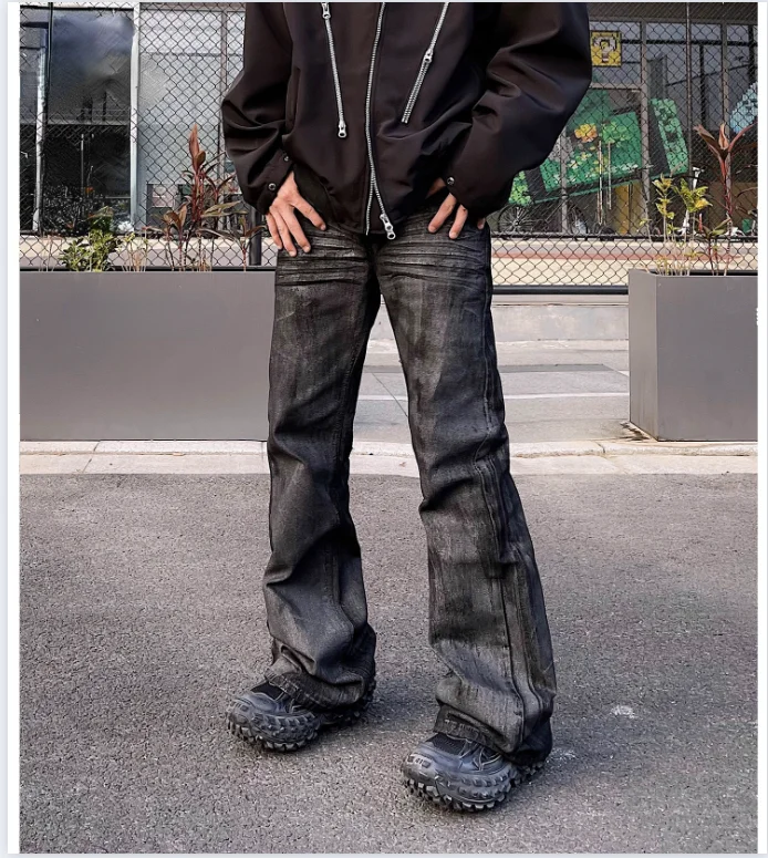 Black Vintage Jeans Men Baggy Streetwear Casual Y2k Fashion Straight Leg Trousers 2024 New Summer Wide Punk Loose Denim Pants
Black Vintage Jeans Men Baggy Streetwear Casual Y2k Fashion Straight Leg Trousers 2024 New Summer Wide Punk Loose Denim Pants