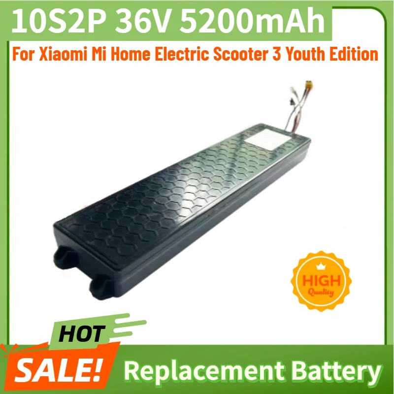 High Quality 10S2P Battery 36V 5200mAh for Xiaomi Mi Home Electric Scooter 3 Youth Edition Brand New Replacement Battery
High Quality 10S2P Battery 36V 5200mAh for Xiaomi Mi Home Electric Scooter 3 Youth Edition Brand New Replacement Battery