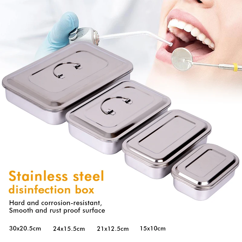1pc Dental Disinfection Box Stainless Steel Surgical Medical Tray with Hole Sterilizer Container for Dentist Tool Storage
1pc Dental Disinfection Box Stainless Steel Surgical Medical Tray with Hole Sterilizer Container for Dentist Tool Storage