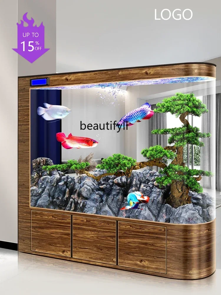 PP Screen Fish Tank Living Room Large Aquarium Partition Floor Lazy Change Water Fish Globe
PP Screen Fish Tank Living Room Large Aquarium Partition Floor Lazy Change Water Fish Globe