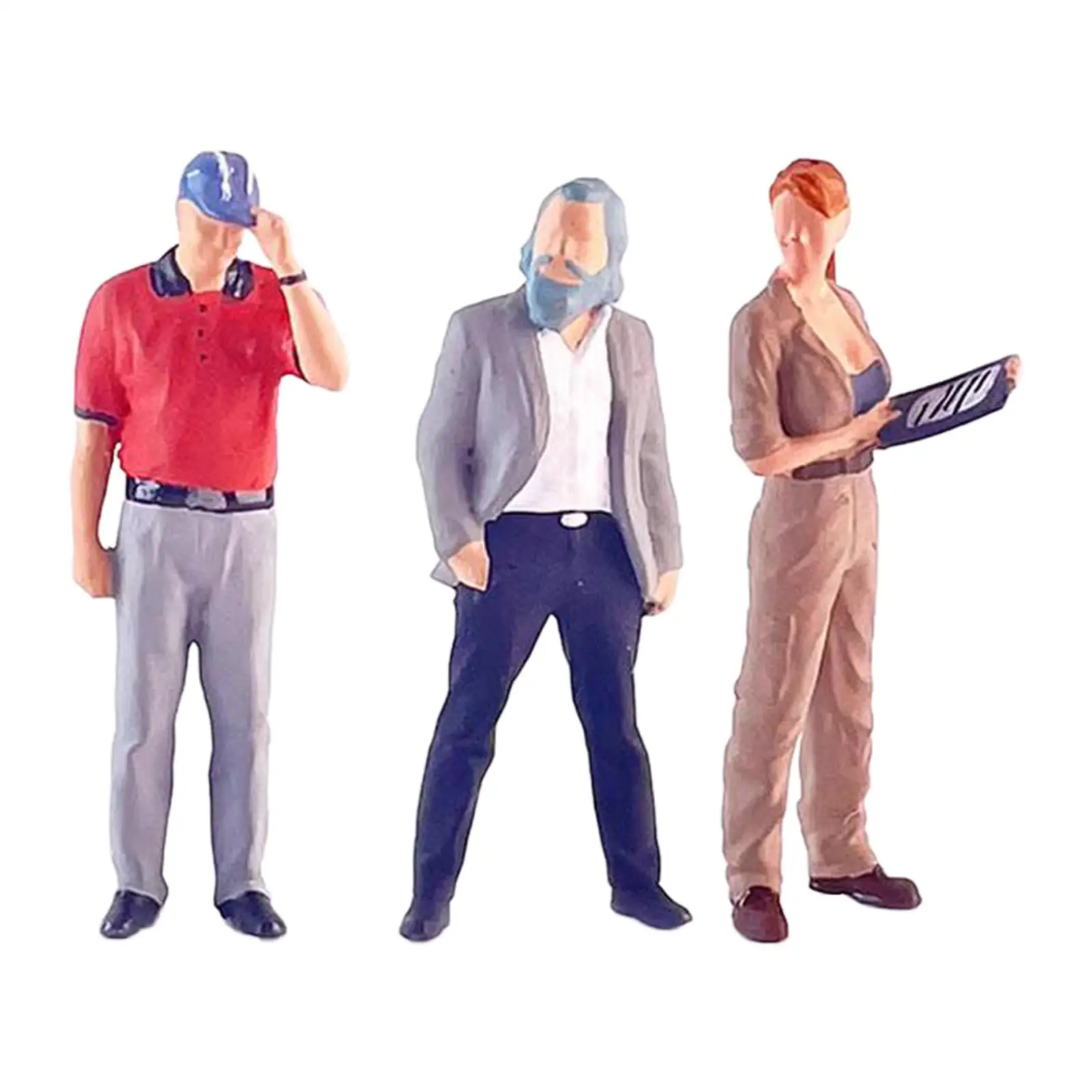 3 Pieces 1/64 Boys Girls Model in Suit Resin Collectible Diorama Scenery Painted Figures Tiny People Model for Train Layout
3 Pieces 1/64 Boys Girls Model in Suit Resin Collectible Diorama Scenery Painted Figures Tiny People Model for Train Layout