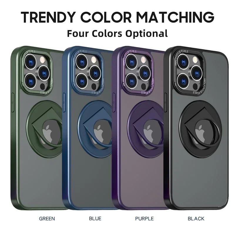 Luxury Magnetic Bracket Case For iPhone 15 14 13 12 11 Pro Max 14 Plus XS Max XR 8 7 Translucent 360 Rotating Ring Holder Cover
Luxury Magnetic Bracket Case For iPhone 15 14 13 12 11 Pro Max 14 Plus XS Max XR 8 7 Translucent 360 Rotating Ring Holder Cover