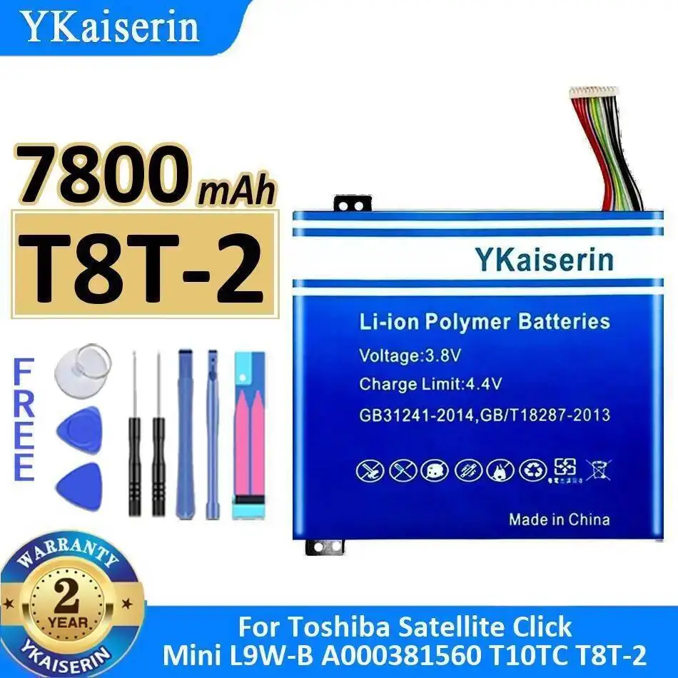 T8T-2 для Toshiba Satellite Click Mini L9W-B A000381560 T10TC Высокоэффективный аккумулятор для ноутбука большой емкости 7800 мАч 
T8T-2 для Toshiba Satellite Click Mini L9W-B A000381560 T10TC Высокоэффективный аккумулятор для ноутбука большой емкости 7800 мАч