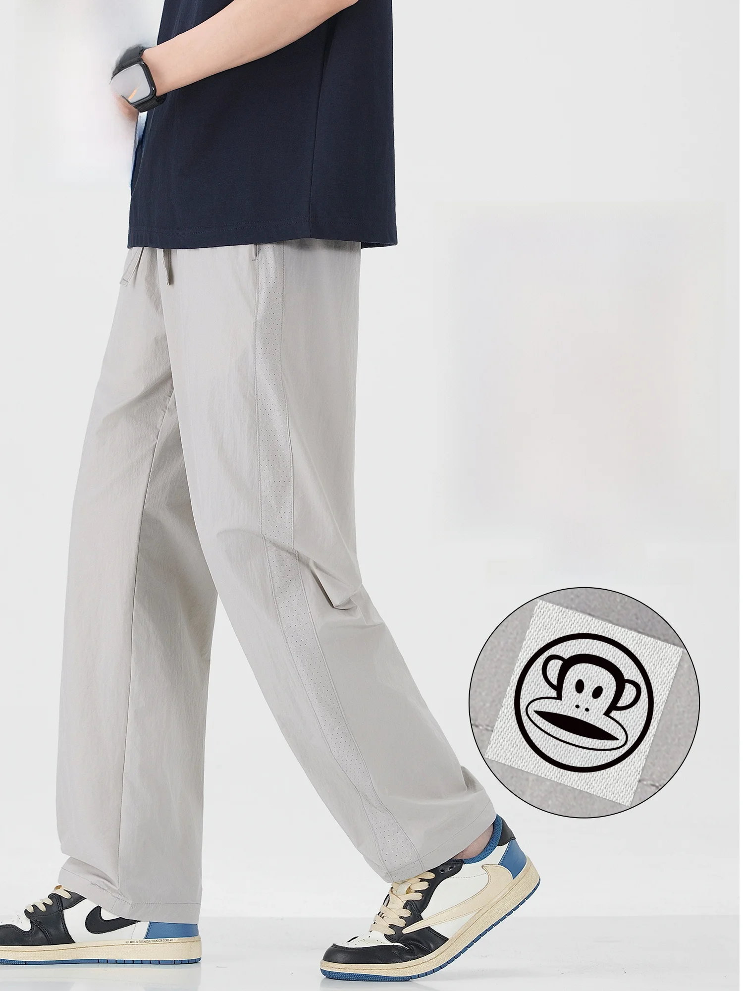 PaulFrank Breathable Lightweight Loose Men's Casual Pants Summer Straight Leg Trousers Comfortable Elastic Waist Sports Pants
PaulFrank Breathable Lightweight Loose Men's Casual Pants Summer Straight Leg Trousers Comfortable Elastic Waist Sports Pants