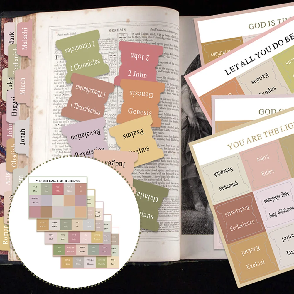 5 Sheets Bible Journaling Supplies Index Tags Tabs Decorative Book Study Accessories Pvc Self-adhesive
5 Sheets Bible Journaling Supplies Index Tags Tabs Decorative Book Study Accessories Pvc Self-adhesive
