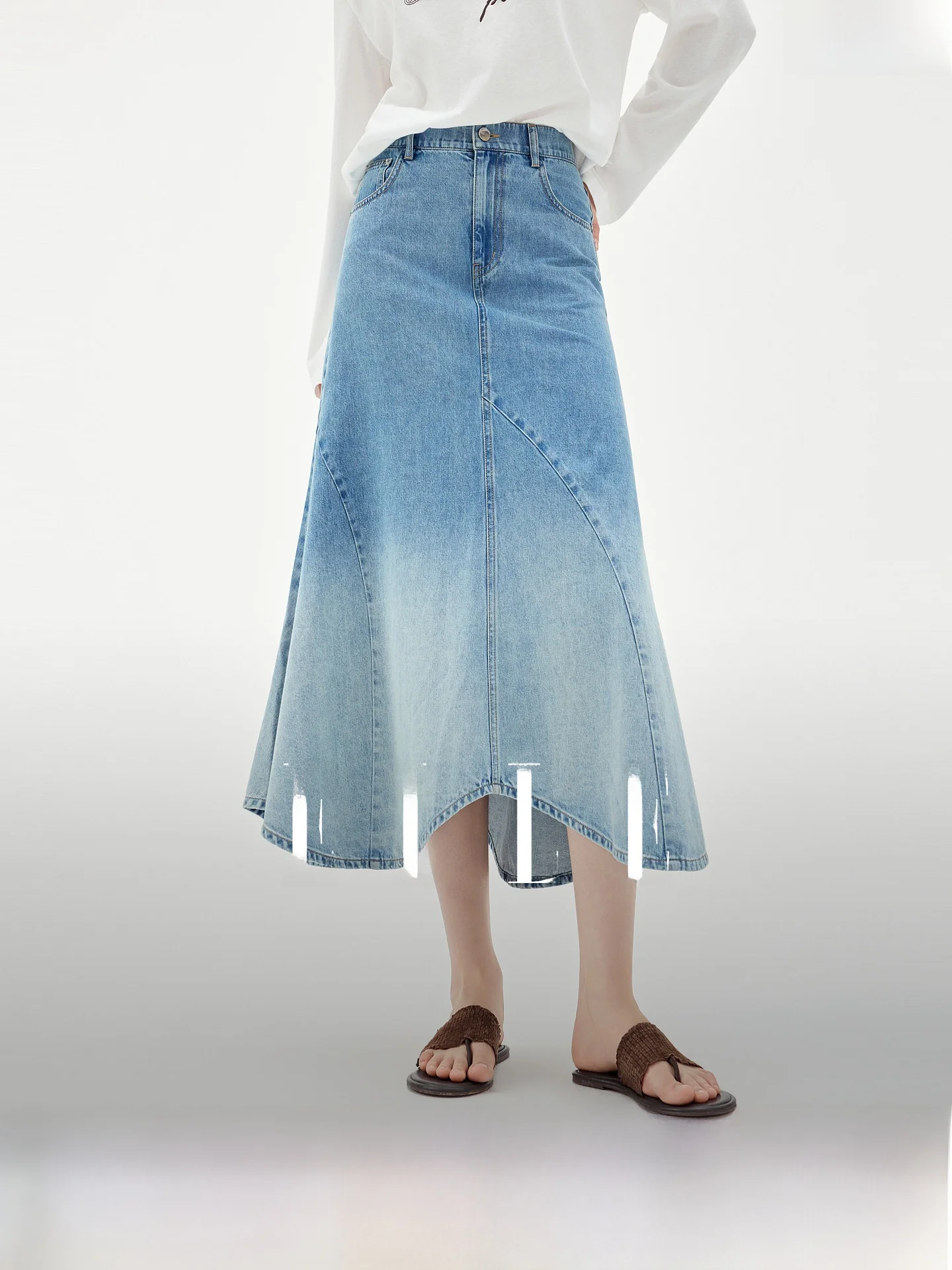 Elle Retro Rayon Lycra Denim Half Skirt Women's Summer New High-End A-Line Fish Tail Skirts Commute Wear Micro Stretch
Elle Retro Rayon Lycra Denim Half Skirt Women's Summer New High-End A-Line Fish Tail Skirts Commute Wear Micro Stretch