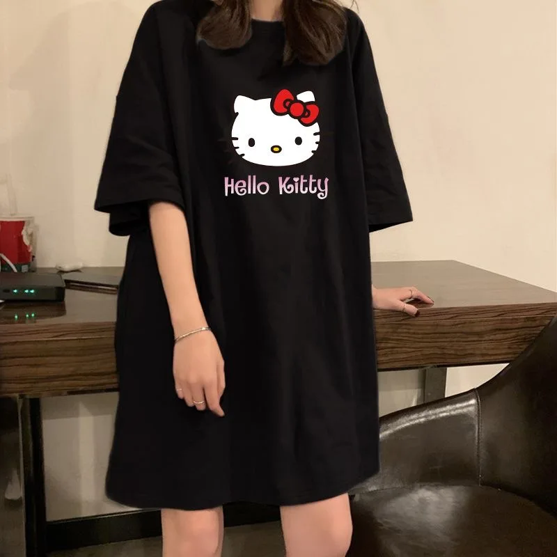 2025 new in Women hello kitty Dress Loose Casual Printed O-neck lady short sleeve Pullover Dresses Women Clothing
2025 new in Women hello kitty Dress Loose Casual Printed O-neck lady short sleeve Pullover Dresses Women Clothing
