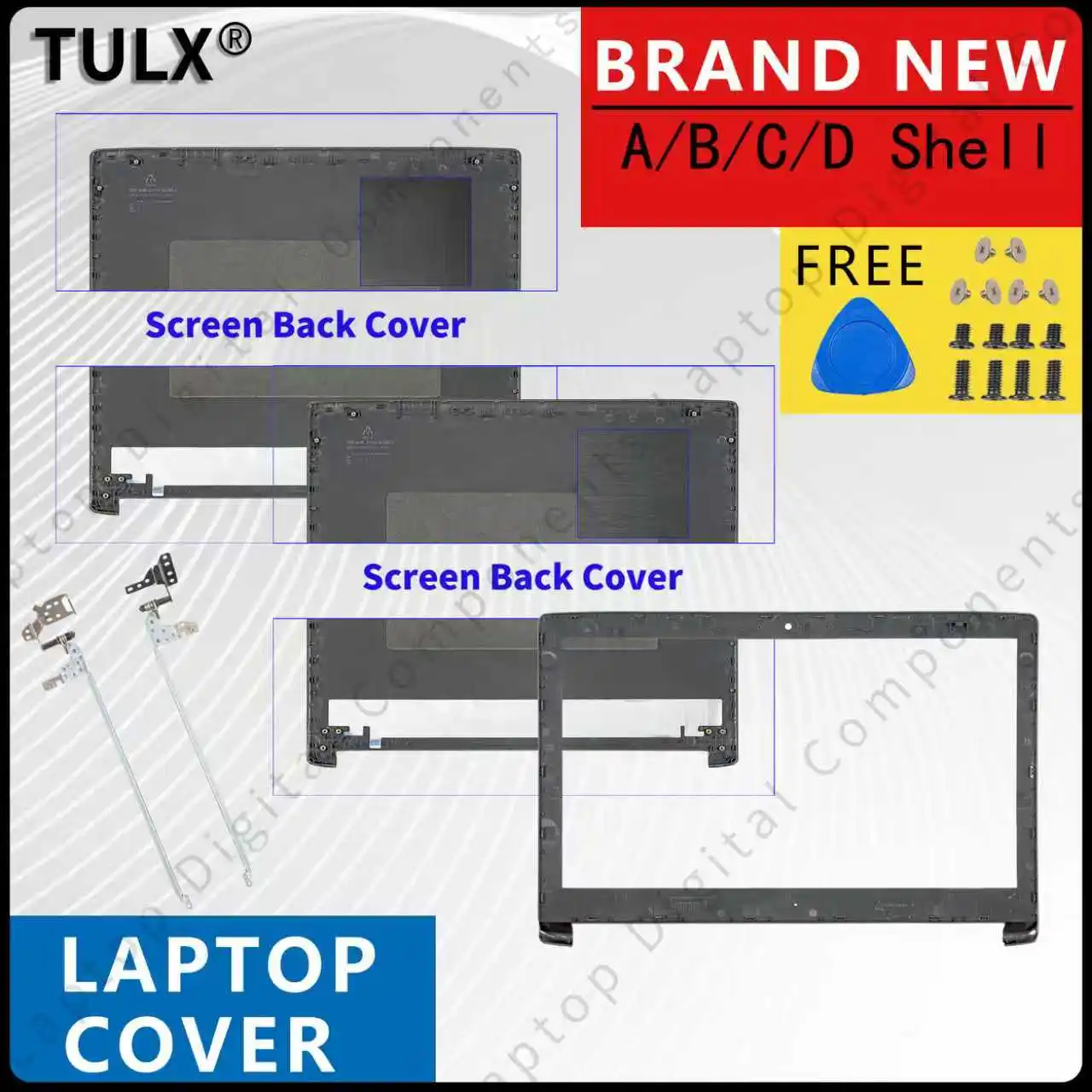 Replace Covers For Aspire 5 A315-41 A315-51 A515-51 A515-51G A515-41G A615 A615-51G LCD Back Cover Front Bezel Hinges
Replace Covers For Aspire 5 A315-41 A315-51 A515-51 A515-51G A515-41G A615 A615-51G LCD Back Cover Front Bezel Hinges