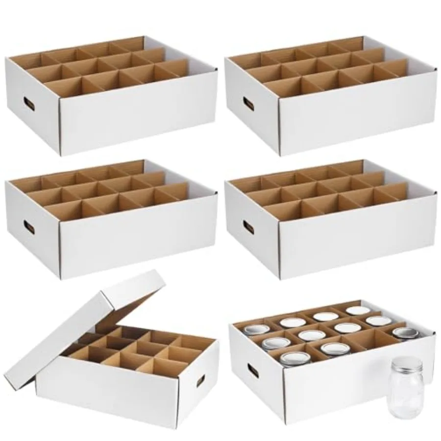 6 Pieces Mason Jar Storage Boxes Canning Boxes with Handles and Dividers Stackable Mason Jar Storage Containers Canning Organiz
6 Pieces Mason Jar Storage Boxes Canning Boxes with Handles and Dividers Stackable Mason Jar Storage Containers Canning Organiz