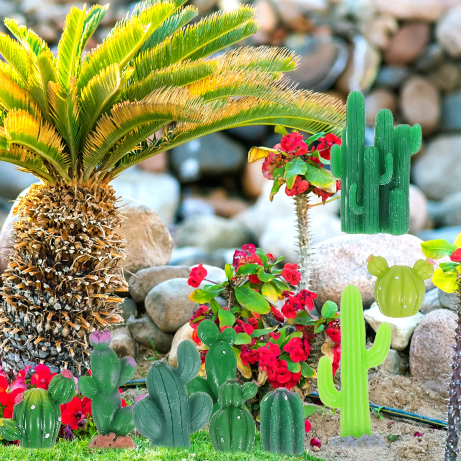12pcs Adorable Mini Cactus Resin Micro Landscape Bonsai Desktop Decor For Office Window Sill Desert Party Simulated Succulent
12pcs Adorable Mini Cactus Resin Micro Landscape Bonsai Desktop Decor For Office Window Sill Desert Party Simulated Succulent