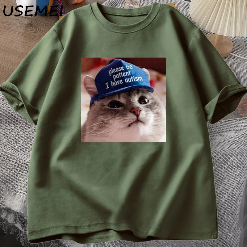 Please Be Patient I Have Autism Cat Graphic T Shirts Men's T-shirts Man Clothes Short Sleeve Cotton Funny Tshirt Oversized
Please Be Patient I Have Autism Cat Graphic T Shirts Men's T-shirts Man Clothes Short Sleeve Cotton Funny Tshirt Oversized