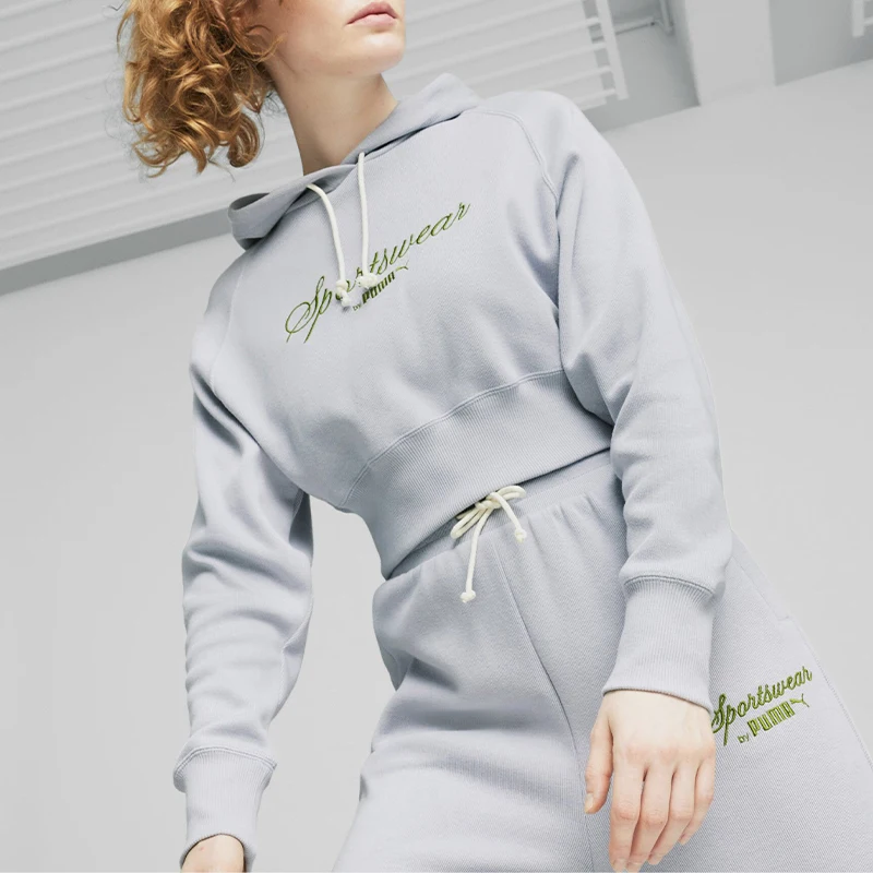 PUMA, новая весенняя женская спортивная повседневная укороченная толстовка с капюшоном 626044-63
PUMA, новая весенняя женская спортивная повседневная укороченная толстовка с капюшоном 626044-63