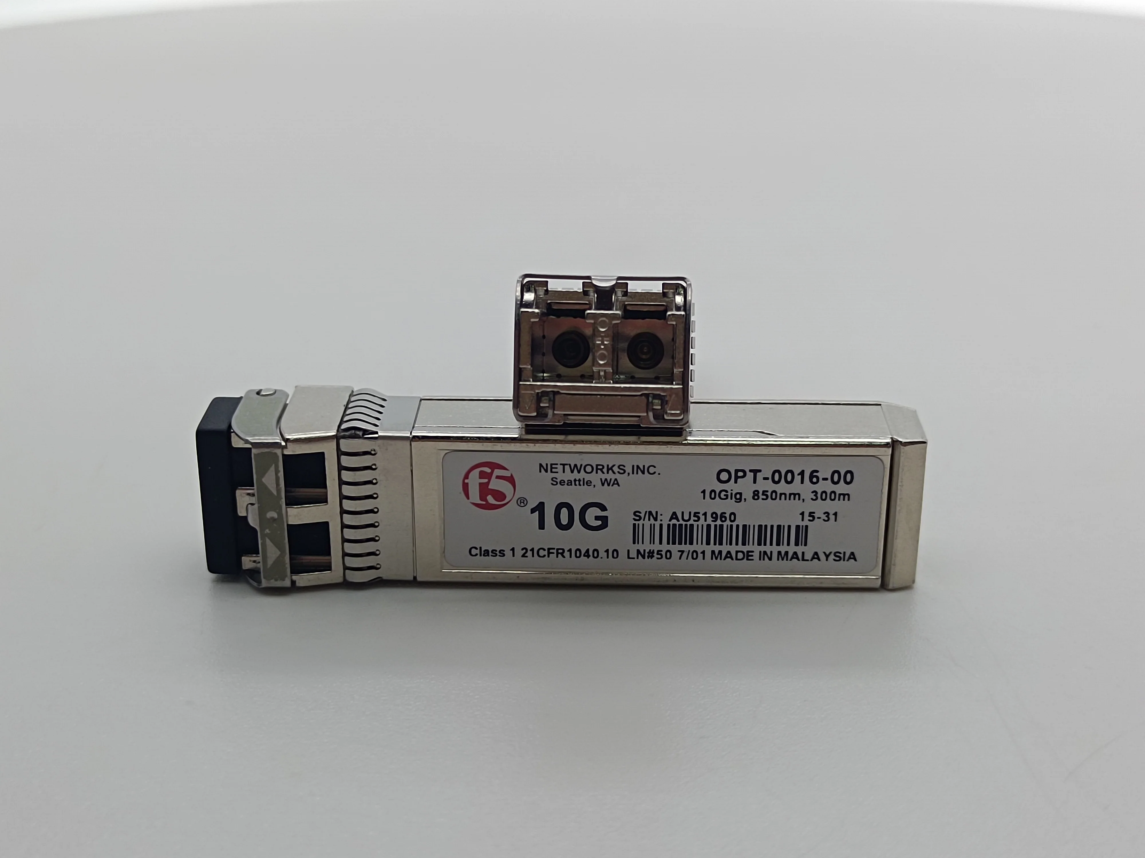 1PCS F5 Transceiver sfp 10G NETWORKS/OPT-0016-00 10Gig,850nm,300m/F5 10G Fiber optical module
1PCS F5 Transceiver sfp 10G NETWORKS/OPT-0016-00 10Gig,850nm,300m/F5 10G Fiber optical module