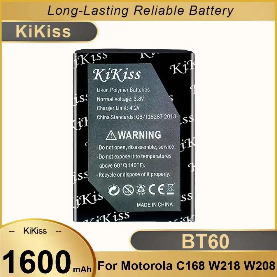 Battery 1600mAh For Motorola C168 W218 W208 W210 A1210 A3000 BT60 ME511 ME502 Q8 V360 V361i V980 C975 E1000 A732 C168
Battery 1600mAh For Motorola C168 W218 W208 W210 A1210 A3000 BT60 ME511 ME502 Q8 V360 V361i V980 C975 E1000 A732 C168