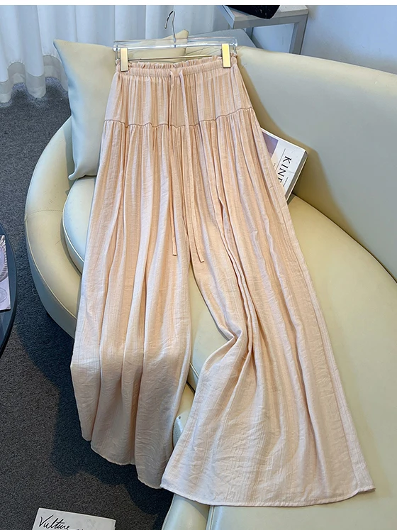 Casual High Waist Straight Leg Pants Women's Summer 2026 New Style Elegant Drapey Long Pants Grapefruit Pink Bow Tie Design
Casual High Waist Straight Leg Pants Women's Summer 2026 New Style Elegant Drapey Long Pants Grapefruit Pink Bow Tie Design