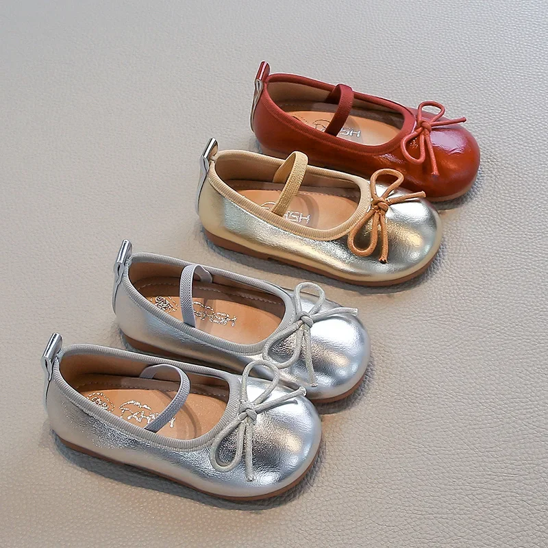 Trend Spring Autumn Girls Leather Shoes Simple Bowknot Princess Ballet Kids Causal Shoes Fashion Children's Flats Wedding Party
Trend Spring Autumn Girls Leather Shoes Simple Bowknot Princess Ballet Kids Causal Shoes Fashion Children's Flats Wedding Party