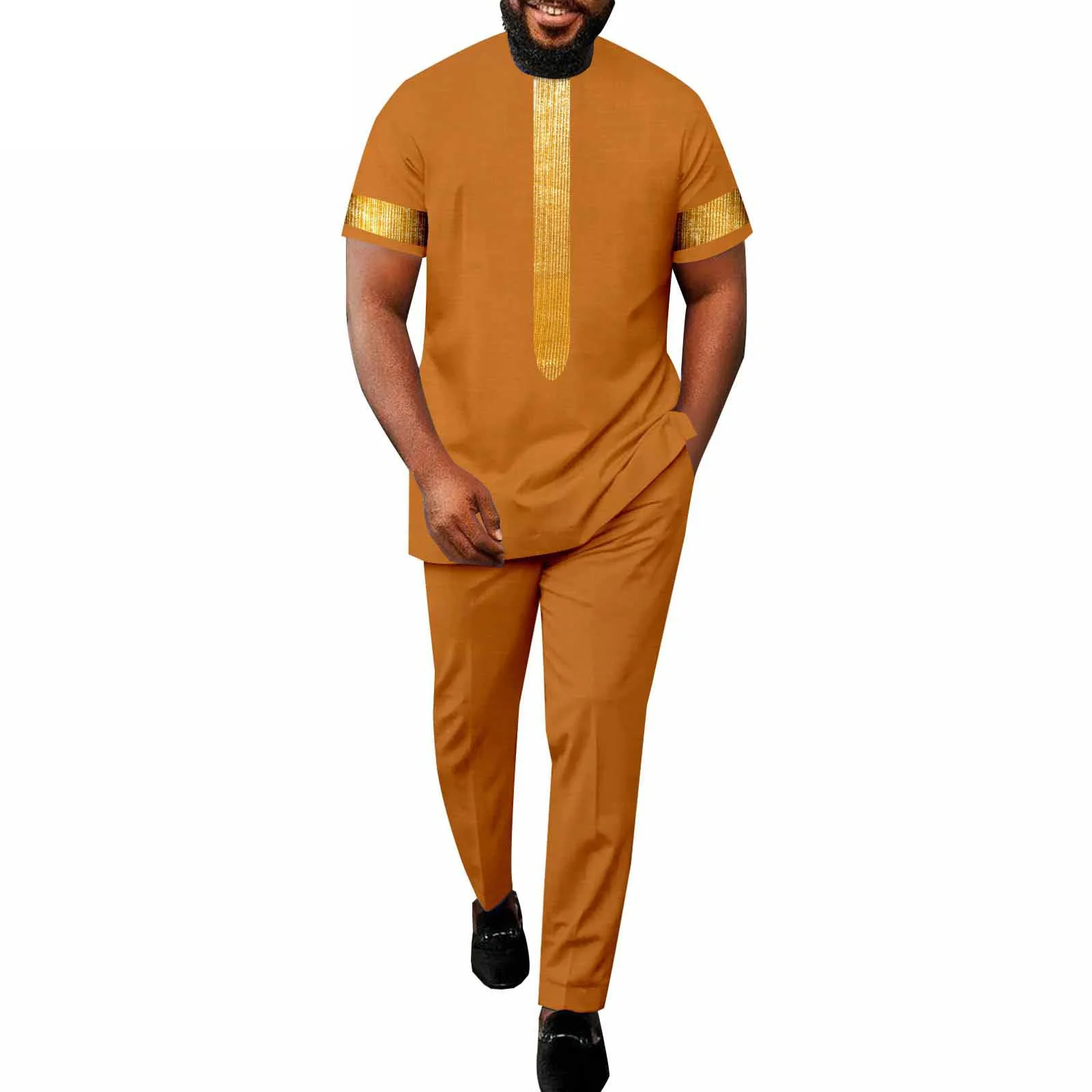 African Suits for Men Shorts Sleeve Dashiki Tops and Pants Sets Ankara Tracksuit Plus Size Shirts Tribal Outfits
African Suits for Men Shorts Sleeve Dashiki Tops and Pants Sets Ankara Tracksuit Plus Size Shirts Tribal Outfits