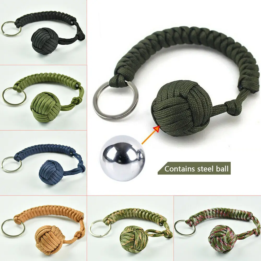 Paracord Keychain Lanyard, Key Ring, Emergency Survival, Steel Ball, Bead, Clasp, 550, 1Pc
Paracord Keychain Lanyard, Key Ring, Emergency Survival, Steel Ball, Bead, Clasp, 550, 1Pc