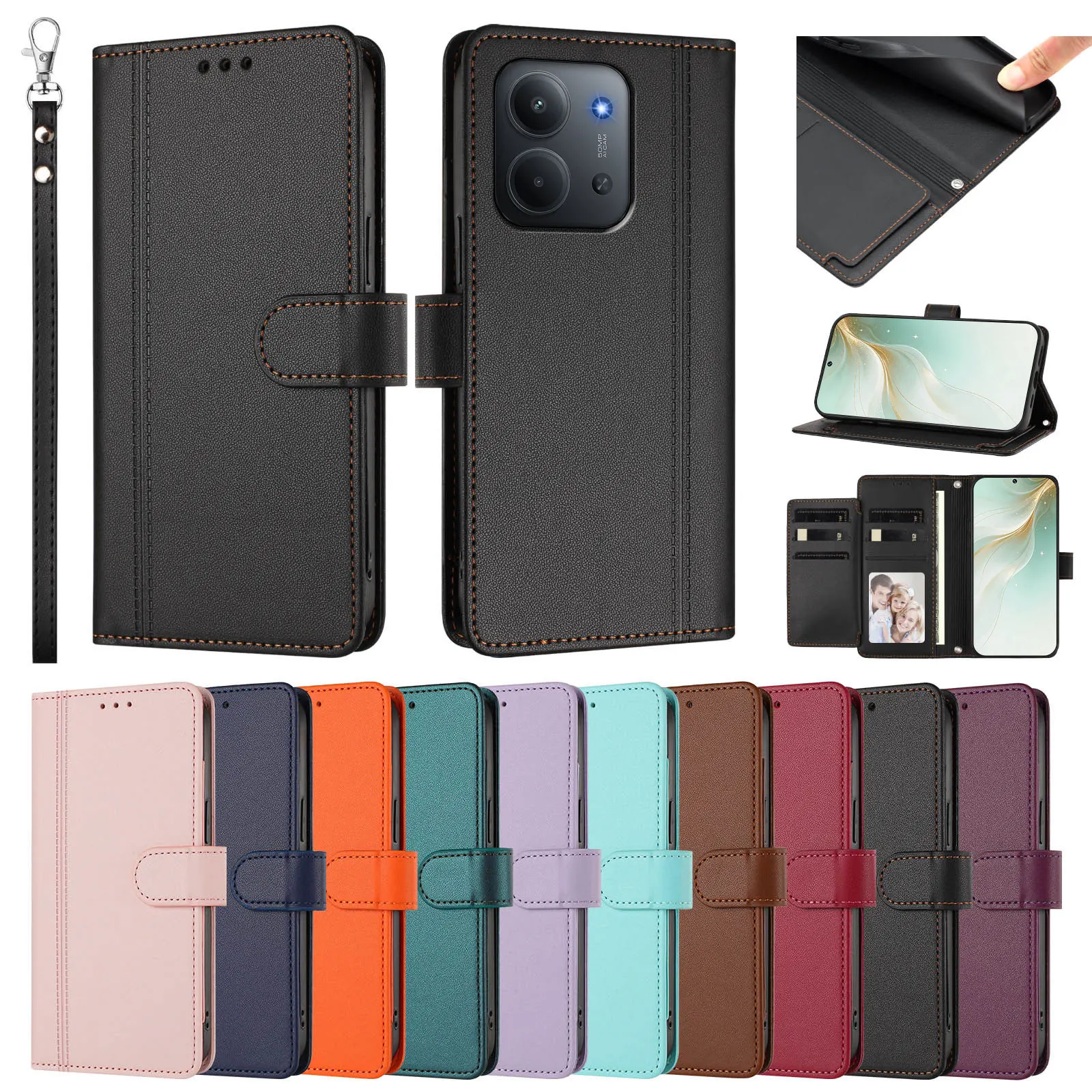 Luxury Premium Leather Wallet Case on For Redmi 15 15C 14C 14R 13 13C 13X 13R 12 12C 10 10A Wallet Card Slot Magnetic Flip Cover
Luxury Premium Leather Wallet Case on For Redmi 15 15C 14C 14R 13 13C 13X 13R 12 12C 10 10A Wallet Card Slot Magnetic Flip Cover