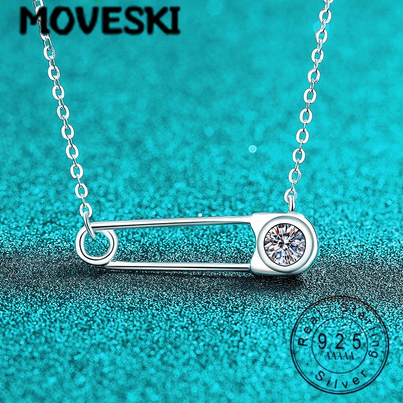 MOVESKI 925 Sterling Silver 0.5CT Round Cut Moissanite Pendant Necklace for Women, Trendy Minimalist Jewelry Gift for Her
MOVESKI 925 Sterling Silver 0.5CT Round Cut Moissanite Pendant Necklace for Women, Trendy Minimalist Jewelry Gift for Her