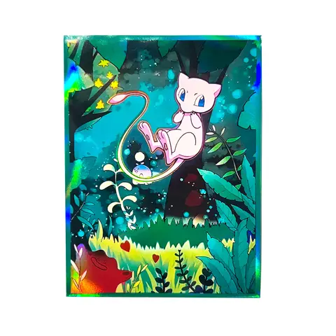 Pokemon Mew Cards Protector Sleeves PTCG High Quality Trading Card Cute Anime Broad Game Cover Kid Toy Gifts 60pcs 66x91mm