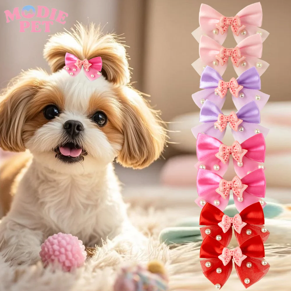 8Pcs/Lot Dog Pearl Bow Hair Clips, For Pet Hair Decoration, Puppy Duckbill Hair Clips,Kitty Grooming Accessories Wholesale
8Pcs/Lot Dog Pearl Bow Hair Clips, For Pet Hair Decoration, Puppy Duckbill Hair Clips,Kitty Grooming Accessories Wholesale