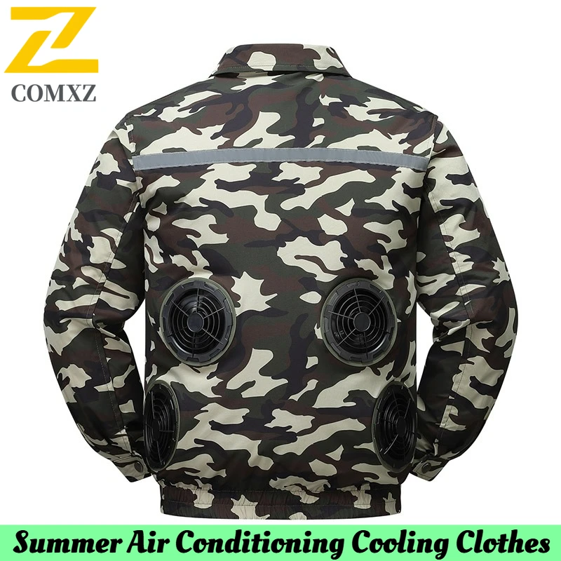Summer Cooling Fan Jacket Men Outdoor Refrigeration Air Conditioning Clothes Anti-heat Sunscreen Outerwear Set Fishing Workwear
Summer Cooling Fan Jacket Men Outdoor Refrigeration Air Conditioning Clothes Anti-heat Sunscreen Outerwear Set Fishing Workwear