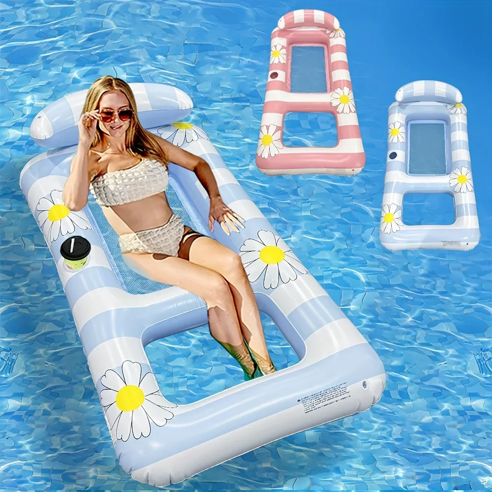 1pc Daisy-Themed Double-Hole Inflatable Lounge Float, PVC Pool Float with Floral Design - Ideal for Summer Parties and Relaxatio
1pc Daisy-Themed Double-Hole Inflatable Lounge Float, PVC Pool Float with Floral Design - Ideal for Summer Parties and Relaxatio