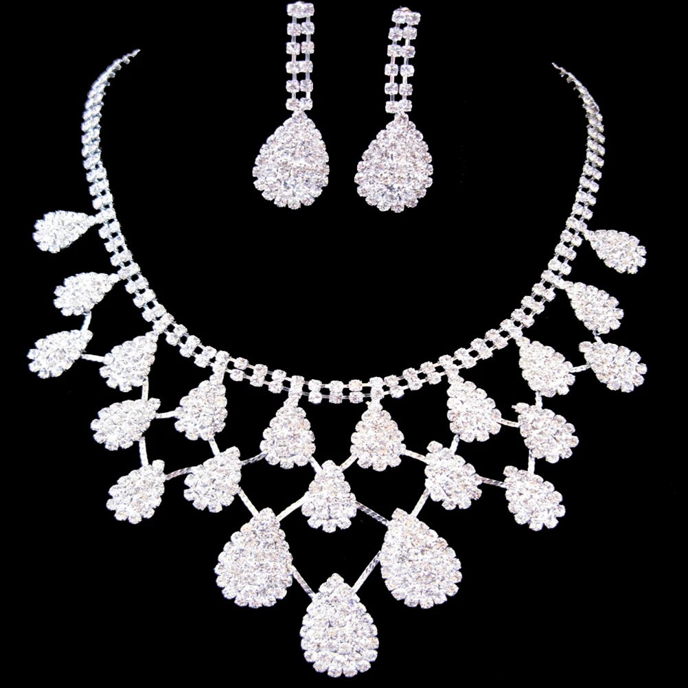 Rhinestone Necklace Chain Rhinestone Necklace Set 20cm Extension Stage Jewelry Crystal Pendant Bridal Wedding Party Jewelry Gift
Rhinestone Necklace Chain Rhinestone Necklace Set 20cm Extension Stage Jewelry Crystal Pendant Bridal Wedding Party Jewelry Gift